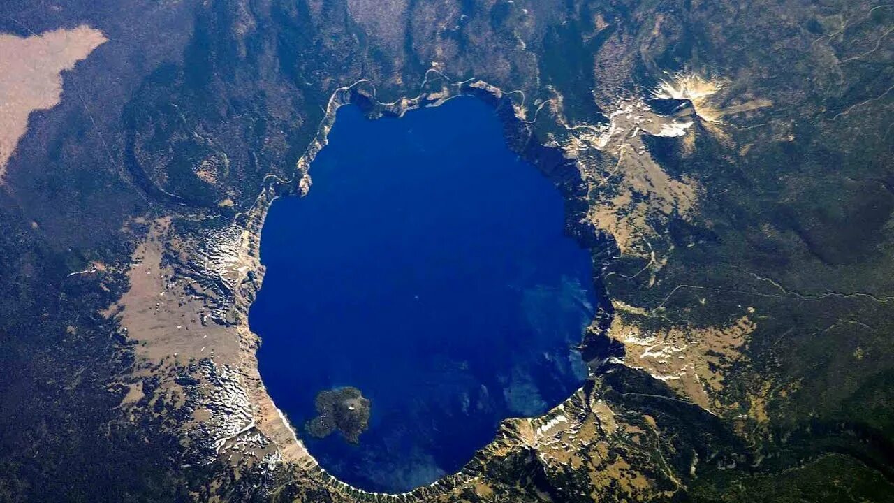 Озеро со спутника фото Most Beautiful National Parks Seen From Space - YouTube