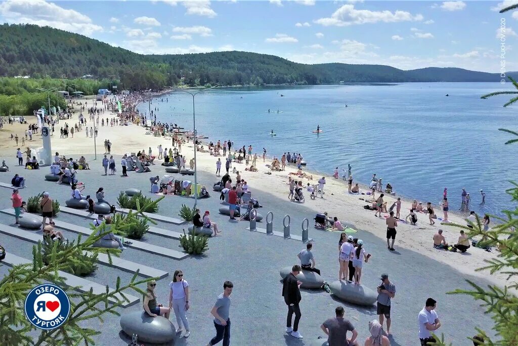 Озеро тургояк фото пляжа Я Люблю Тургояк, парк культуры и отдыха, Россия, Челябинская область, городской 