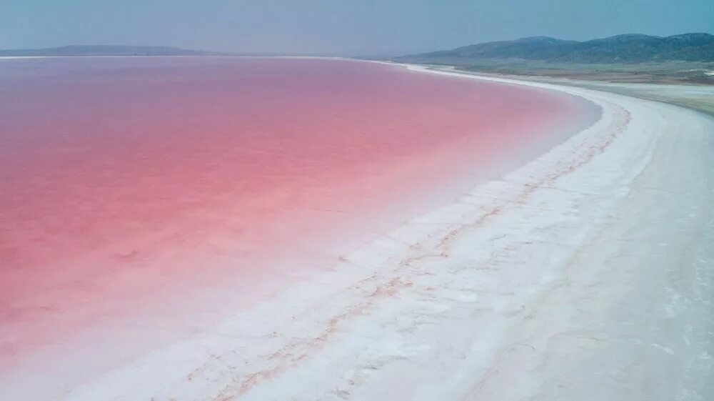 Озеро туз фото Pembe renge bürünen Tuz Gölü'ne yoğun ilgi