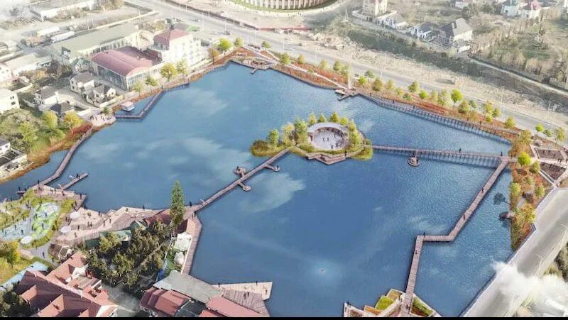 Озеро ул х тагиева 23 2 фото Благоустраивается территория озера на ул. Х. Тагиева - Городские новости - Новос