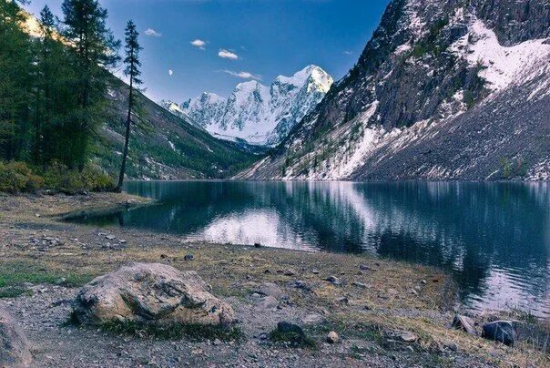 Озеро в горах фото Сибирь. Пейзажи, Озера, Путешествия