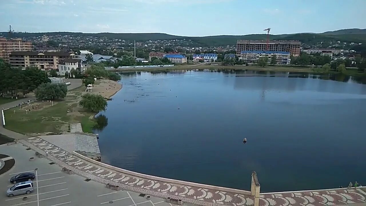 Озеро в горячем ключе фото Горячий Ключ. Вид на озеро ЖК Лебединое озеро - YouTube