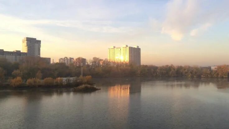 Озеро верховое в новосибирске фото Утро в Новосибирске. Котлован " Озеро Грез". Про Новосибирск. Озера, Пейзажи
