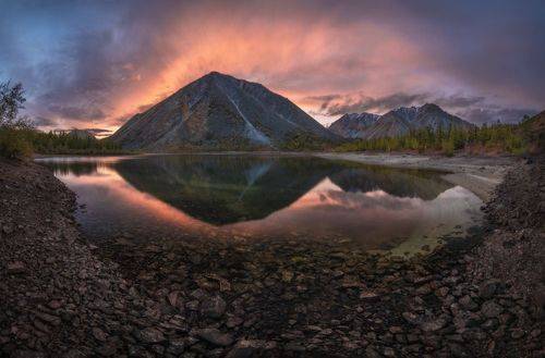 Озеро якутии фото Якутия. Озеро Кытын-Кюель.. Photographer Andrey Grachev