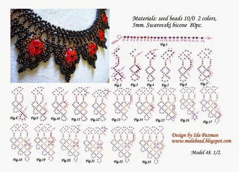 Ожерелье из бисера своими руками схема Колье.Схемы. Diy necklace patterns, Beaded jewelry tutorials, Jewelry patterns