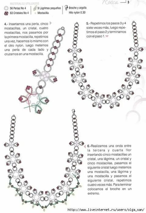 Ожерелье своими руками схемы Pin by Věra Strnádková on bead patterns Handmade jewelry tutorials, Diy necklace