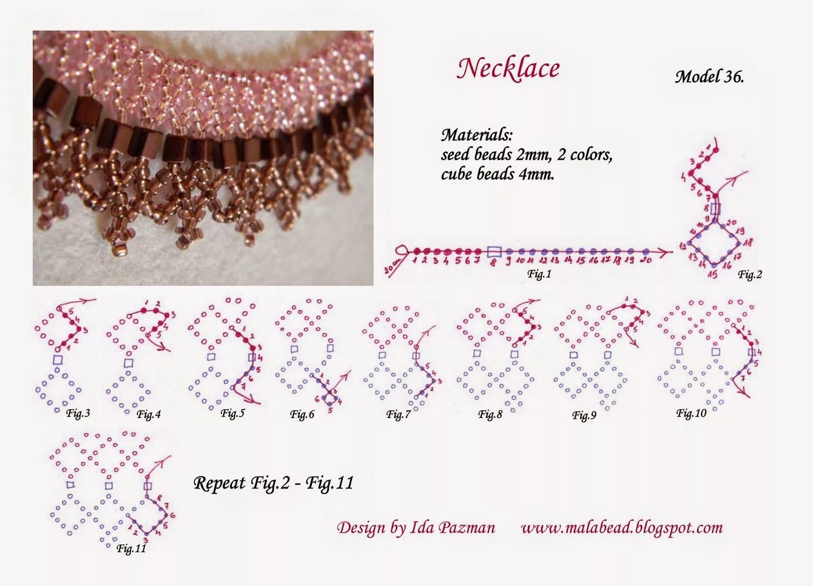 Ожерелье своими руками схемы Bisuteria pulseras, Collar bisuteria, Patrones