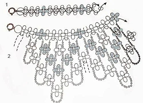 Ожерелье своими руками со схемами Колье.Схемы. VK Beading tutorials, Seed bead jewelry, Bead weaving tutorials