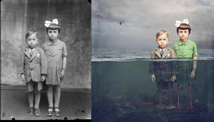 Оживи старое фото "Underneath" Fotografía contemporánea, Fotografías históricas, Arte colorido