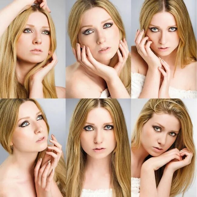 Оживить лицо на фото Hand posing shots, fingers lightly curved to frame face. Portrait photography ti