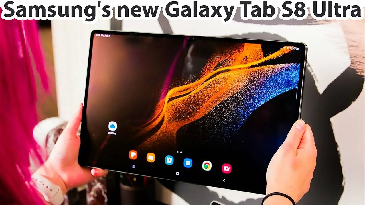 Оживление фото самсунг Samsung's new Galaxy Tab S8 Ultra is basically an Android laptop - YouTube
