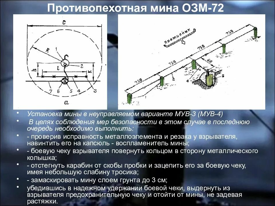 Озм 72 схема установки Озм 72 характеристики