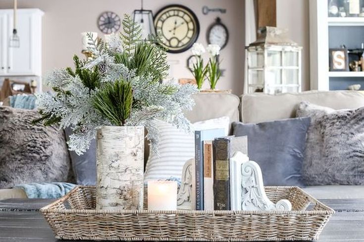 Озон декор для дома 50 Stunning Winter Living Room Decor Ideas You Should Try - SWEETYHOMEE Winter l