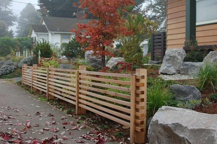 Озон фото забор для дачи Horizontal Wood Fence Fence landscaping, Backyard fences, Fence design