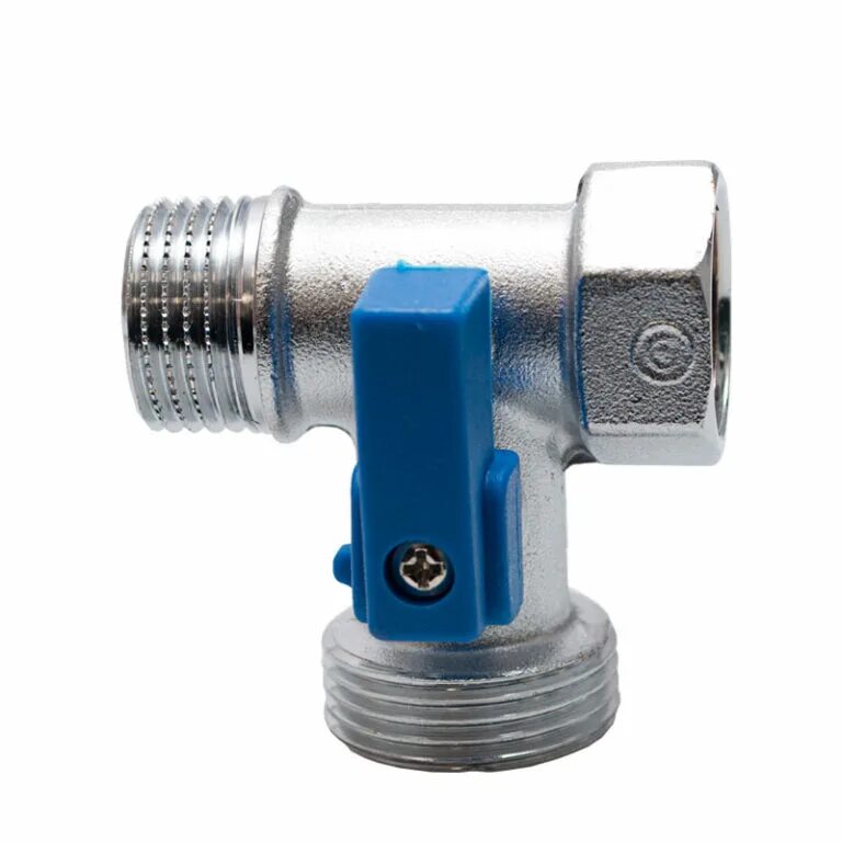 Озон кран для подключения стиральной машины Кран проходной ШАРОВЫЙ 1/2"-3/4"-1/2" "REMER" в Новосибирске в магазине ТК "Водо