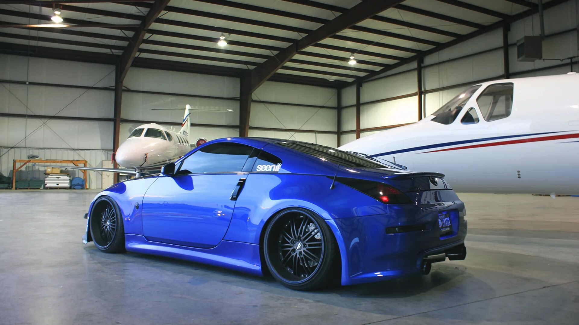 Озон тюнинг авто Обои tuning, смолет, nissan, аэропорт, ниссан, 350z на рабочий стол
