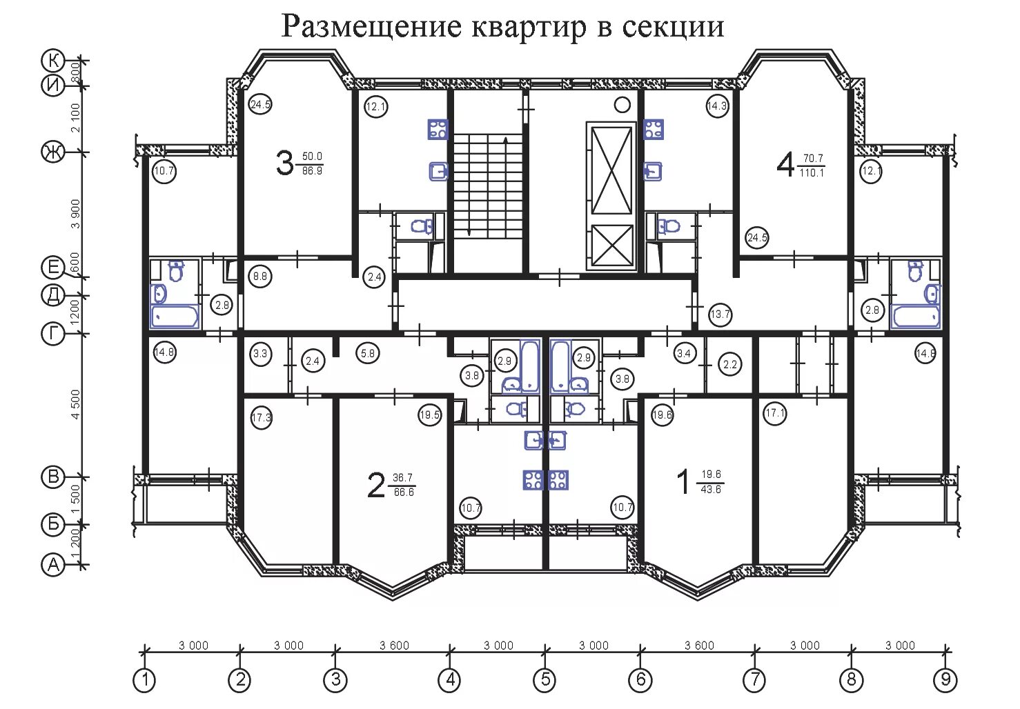 П 44 1 планировка квартир Планировка П-44М и варианты перепланировки П-44М