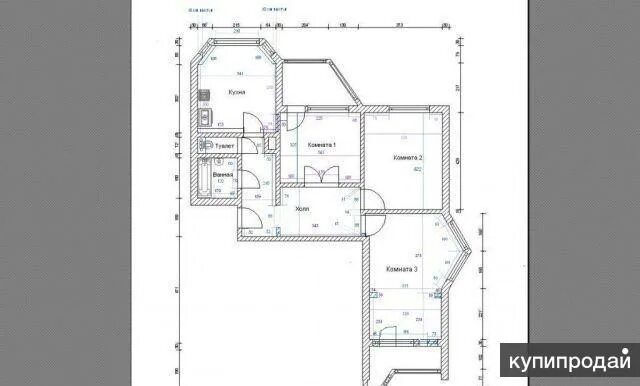 П 44т планировка 3 комнатная квартира 3-к квартира, 79 м2, 13/17 эт. от одного собственника. ключи на руках в Москве