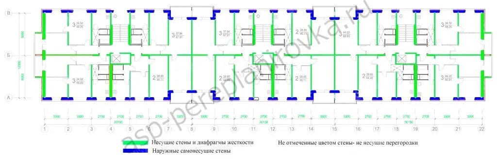 П 49 планировка квартир Типовая серия дома ii 49 планировка с размерами Модификации дома серия ii 49д и 