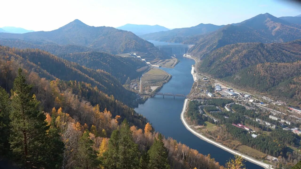 П черемушки республика хакасия фото Саяно-Шушенская ГЭС и поселок Черёмушки с высоты - YouTube