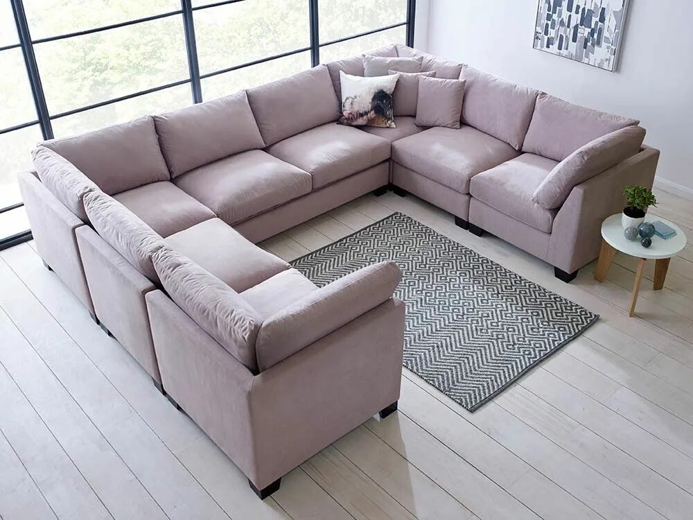 П диваны фото Stunning U Shaped Sectional Sofa available in over 30 different colours from, gr