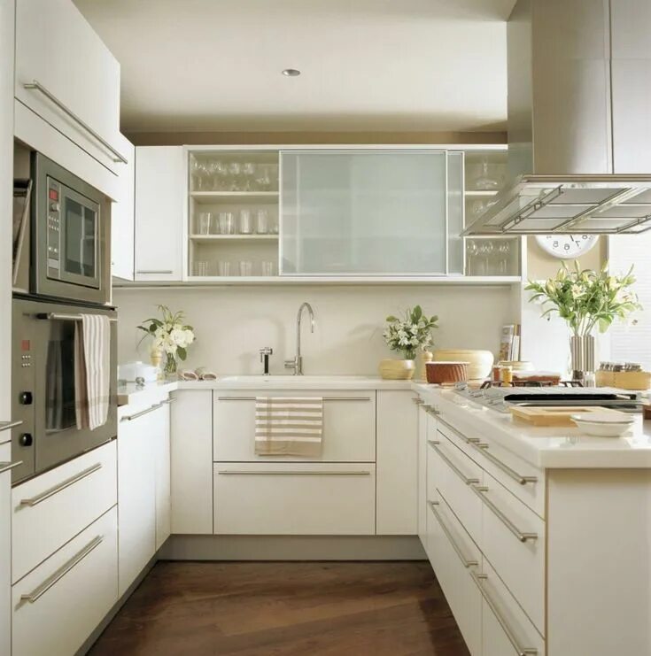 П образная кухня фото Small kitchen clever furnish - variants and tips for the best space use - Decor1