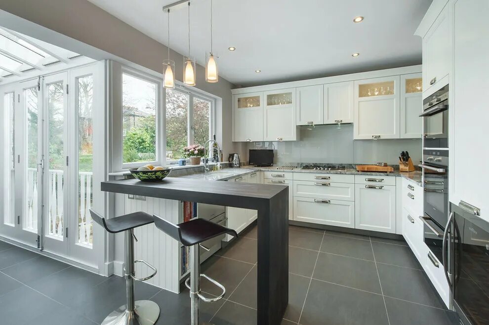 П образная кухня фото дизайн Transitional Kitchen - Неоклассика - Кухня - Лондон Houzz Россия