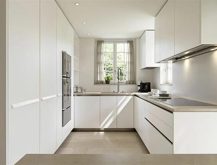 П образные кухни фото в современном стиле Кухня п образная с окном Kitchen remodel layout, Kitchen designs layout, Kitchen