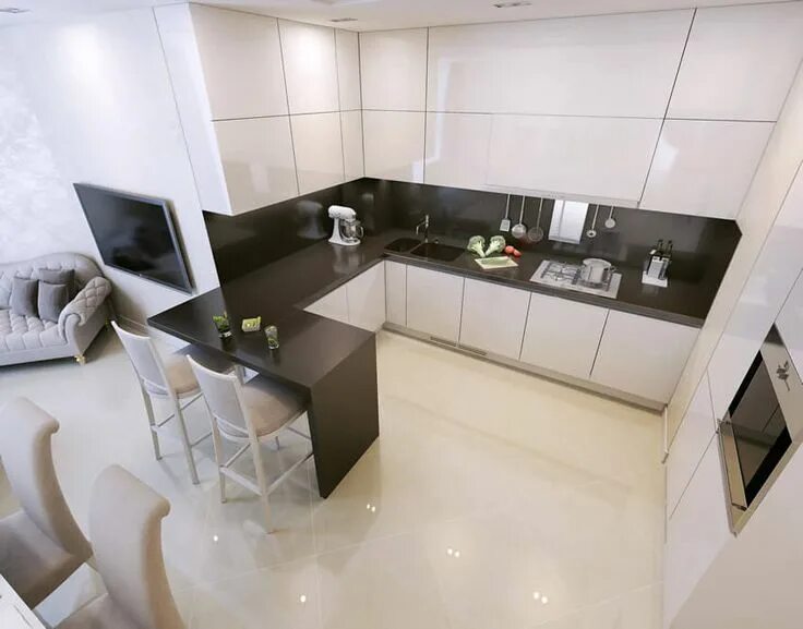 П образные кухни фото в современном стиле 25 Small Kitchen Design Ideas (Photo Gallery) - Home Dedicated Small modern kitc