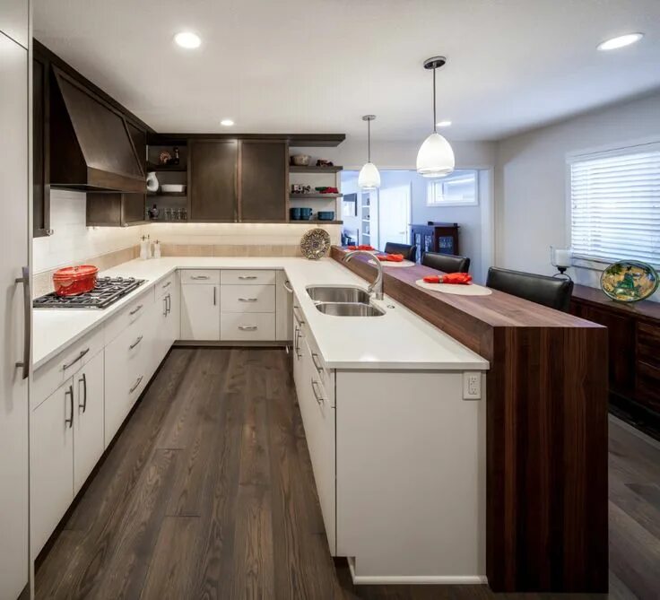 П образные кухни фото в современном стиле Shorewood Residence - Contemporary - Kitchen - Minneapolis - by Northland Woodwo