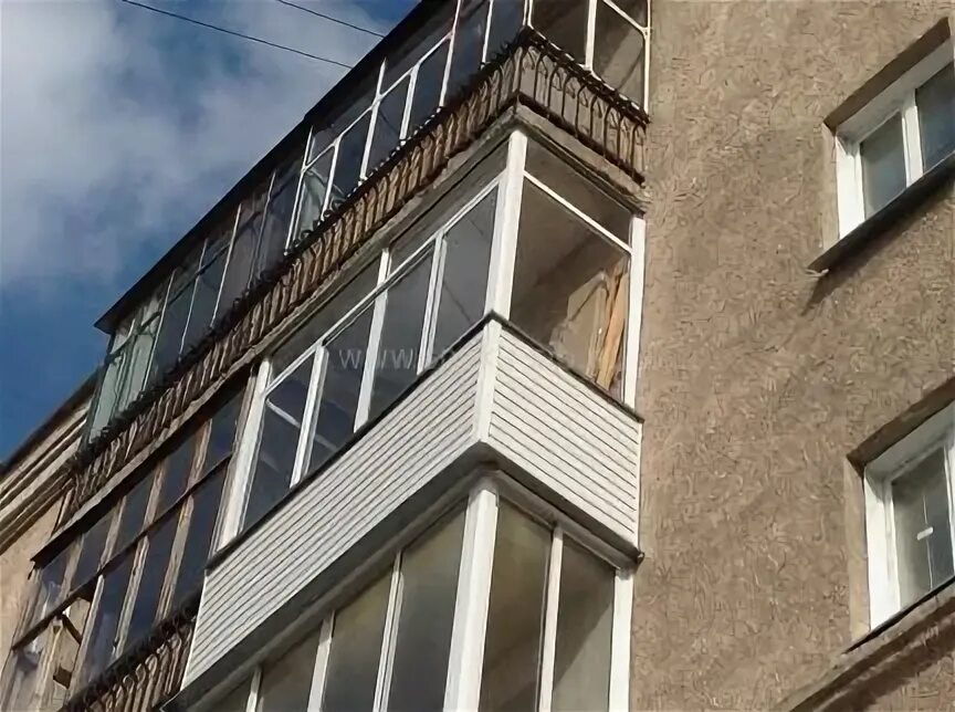 П образный балкон фото Окна- Балконы - Остекление балконов в Магнитогорске - Доска объявлений Звонки Ид