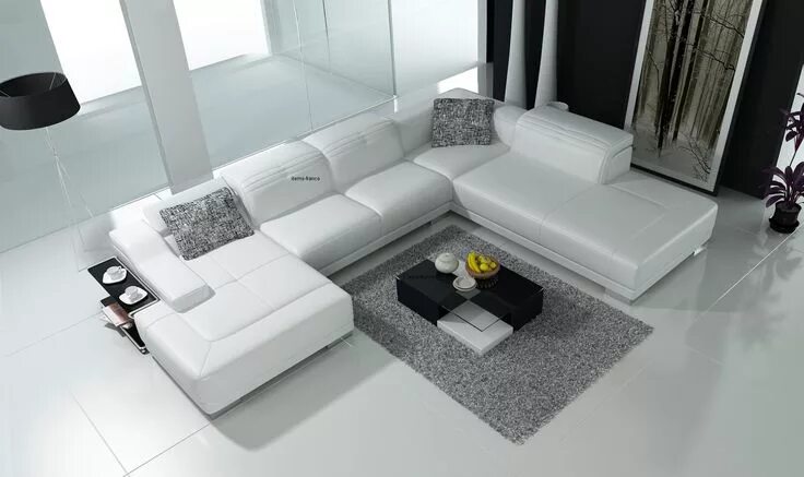 П образный диван в интерьере гостиной фото Choisissez angle du canapé - option: Sens Opposé Decoración de unas, Muebles, De