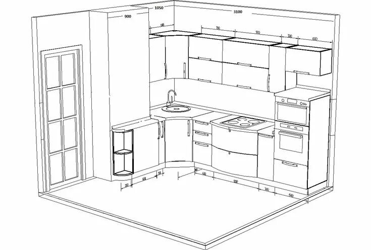 П планировка кухни cozinha pequena+pia sob a janela - Google Search Дизайн кухни, Дизайн, Макеты ку