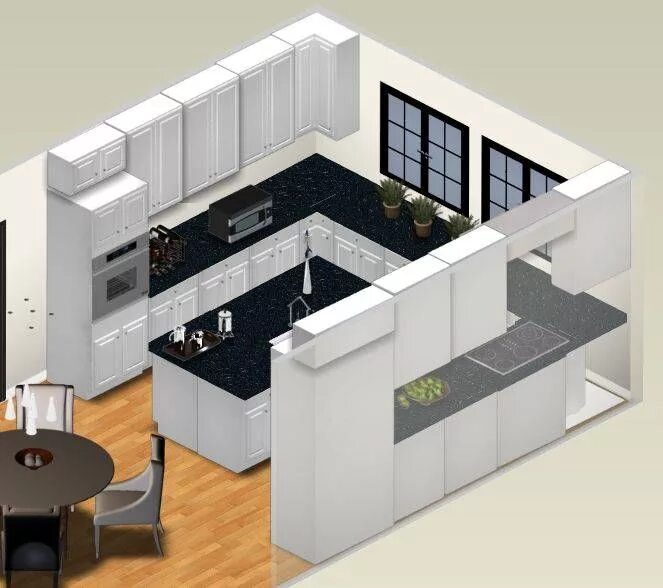 П планировка кухни Image detail for -Small Kitchen Plans - U-Shaped Kitchen Plan Small kitchen plan