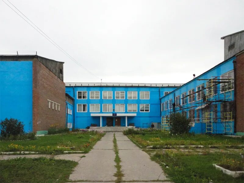 П средний фото Каркас Фасад школы, п. Средний