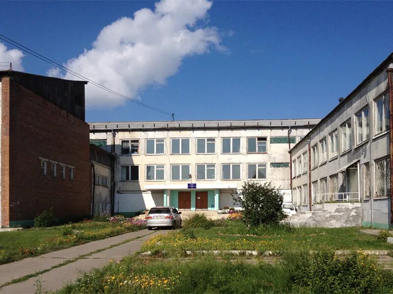 П средний фото Каркас Фасад школы, п. Средний