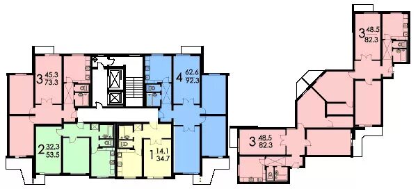 П3 планировка квартир г. Москва, г. Зеленоград, корп. 1457 - информация о доме, фото, характеристики и