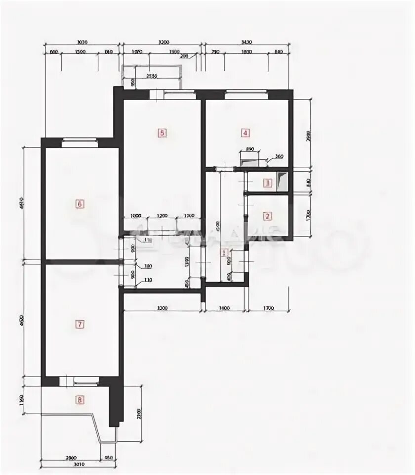 П3 планировка квартир 3-к. квартира, 72,9 м², 14/16 эт. на продажу в Москве Купить квартиру Авито