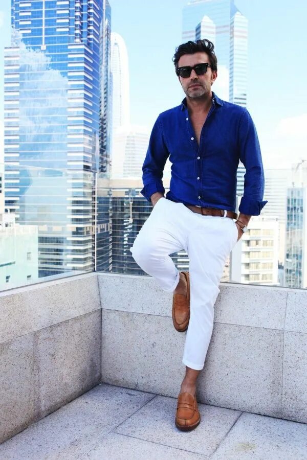 Парень в белых джинсах фото 60 Dashing Formal Shirt And Pant Combinations For Men