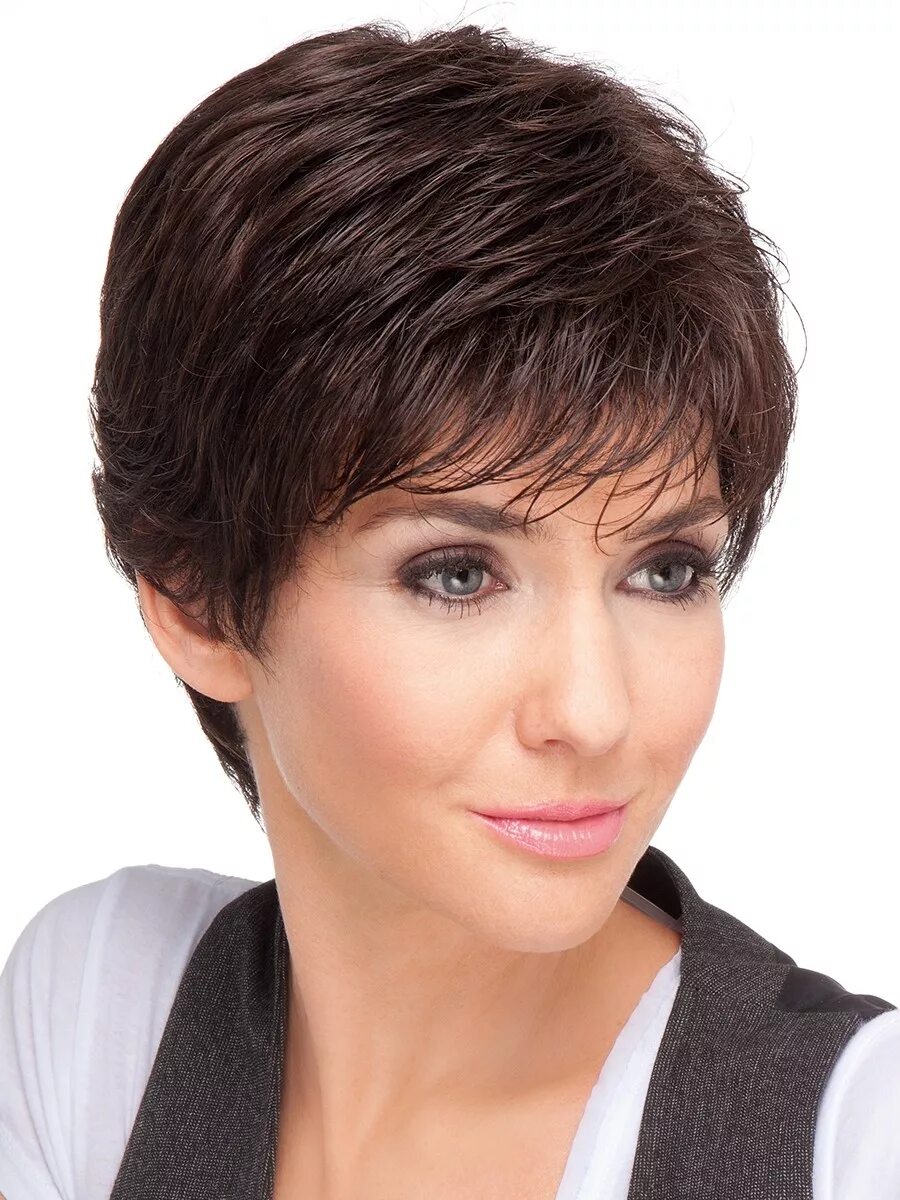 Парик женский короткая стрижка цена Ladies Short Cut Brown Synthetic Wig, Lace Front Wigs Wholesale P4