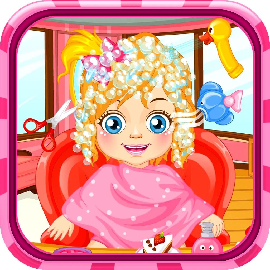 Парикмахерская в детском саду оформление Casual baby game - Hair salon and baby caring game iPhone & iPad Game Reviews Ap