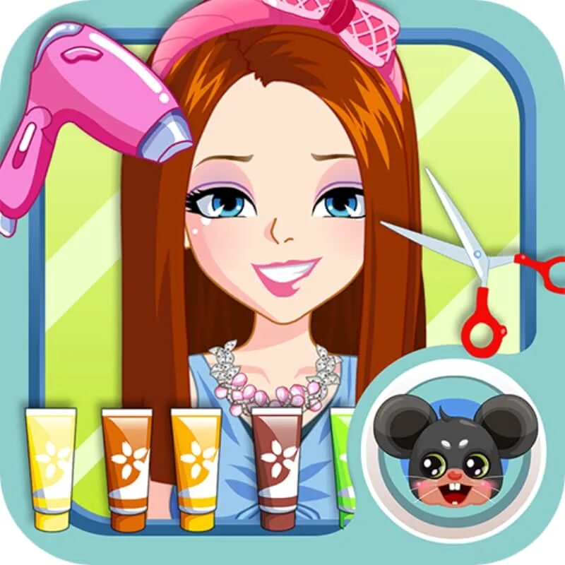 Парикмахерская в детском саду оформление Amazon.com: Free Hair Games
