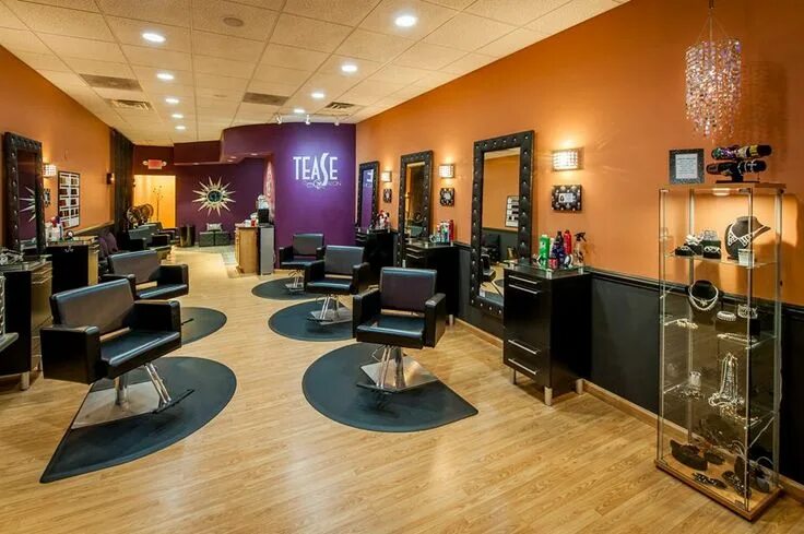 Парикмахерские салоны красоты фото Tease Salon - Ohio. Havana Chairs Beauty salon design