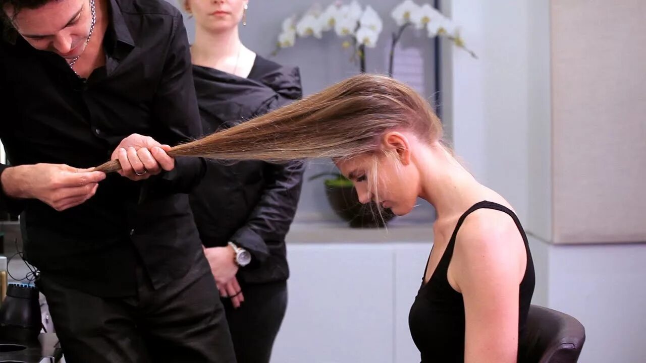 Парикмахерские стрижки длинные волосы How to Cut Long Hair Yourself Long Hairstyles - YouTube