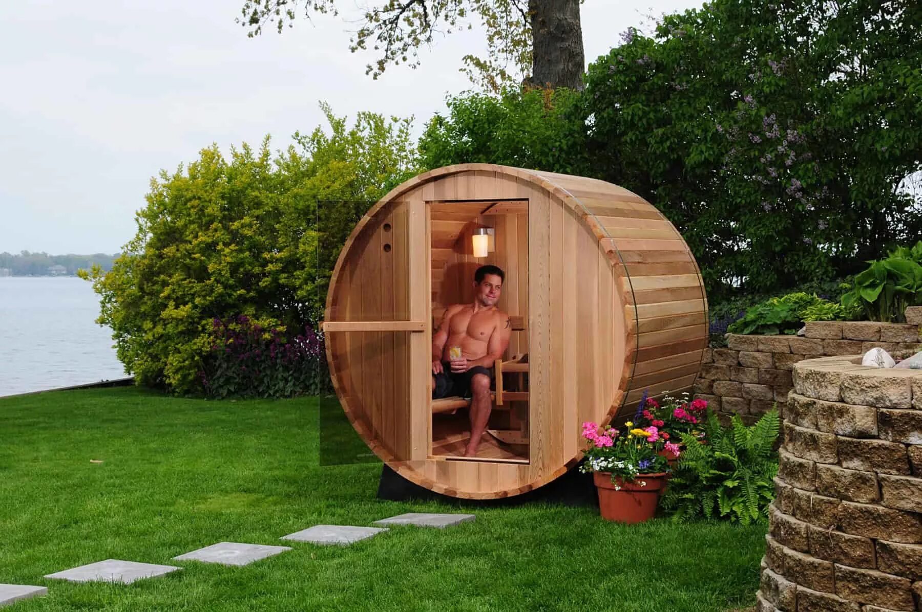 Парилка на даче своими руками Ruang Sauna Barel Luar Ruangan Tahan Lama 2020 - Buy Ruang Sauna,Sauna Luar Ruan