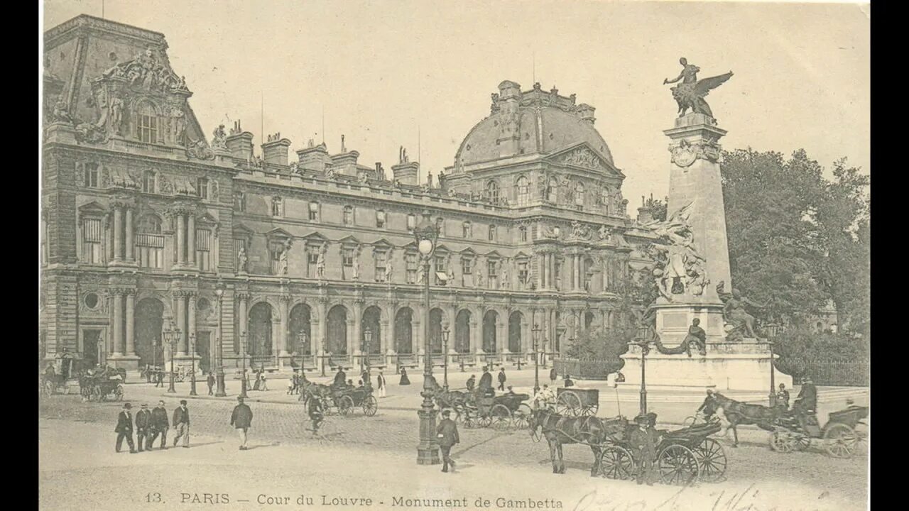 Париж в 18 веке фото CARTES POSTALES ANCIENNES : LE LOUVRE A PARIS - YouTube