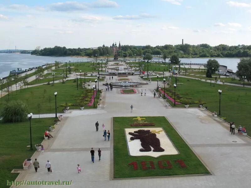 Парк 1000 летия ярославля фото Парк "Стрелка" и памятник 1000-летию Ярославля (Ярославль - Ярославская область)
