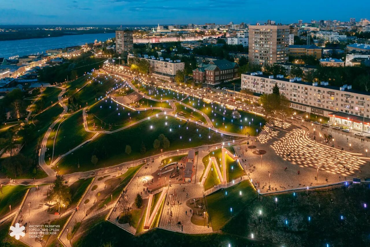Парк 800 летия нижнего новгорода фото Комплекс скверов в Музейном квартале Городца и Парк 800-летия в Нижнем Новгороде