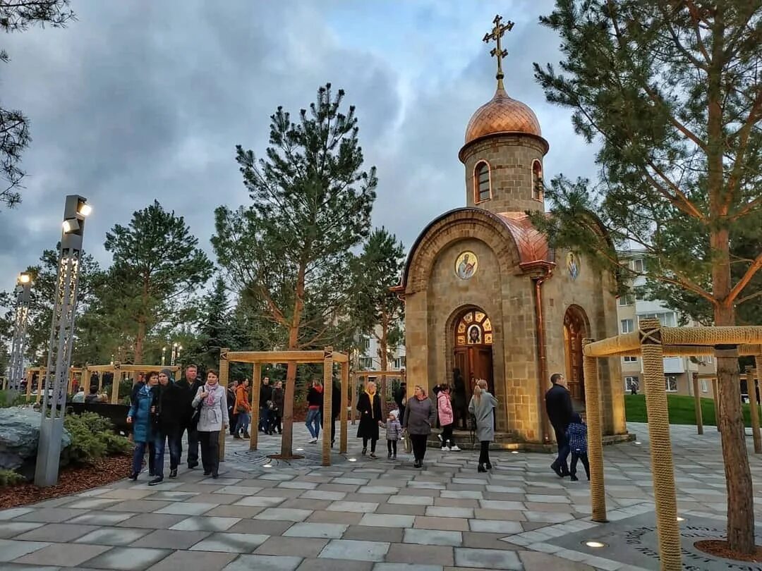 Парк ангелов в кемерово фото Парк Ангелов, Кемерово. Открытие Парка Ангелов на месте "Зимней вишни" в Кемеров
