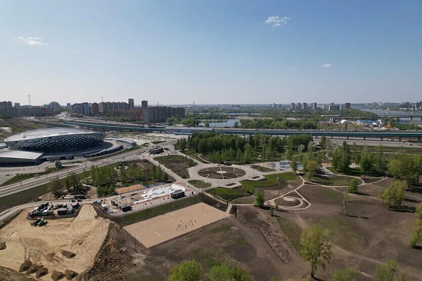 Парк арена новосибирск фото Огромную площадку для пляжного волейбола обустроили в парке "Арена" nsknews.info